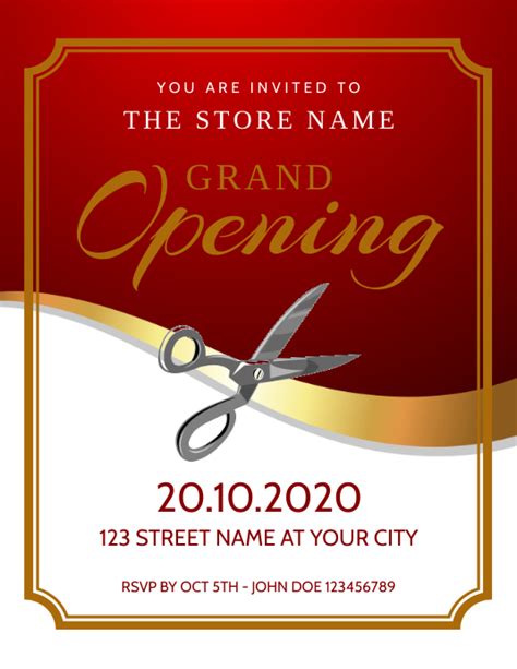 8.5K+ Free Grand Opening Invitation Templates .